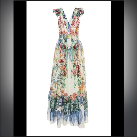 CAROLINA K Penelope Floral Silk Maxi Dress - Picture 6 of 11